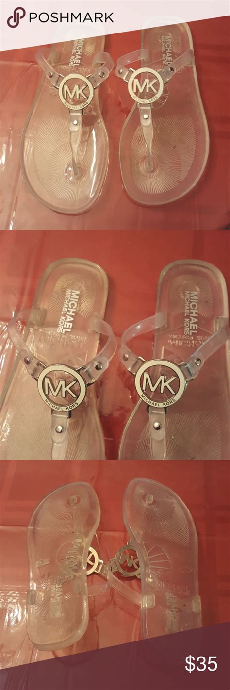 michael kors caroline jelly sandals|michael kors jelly sandals clear.